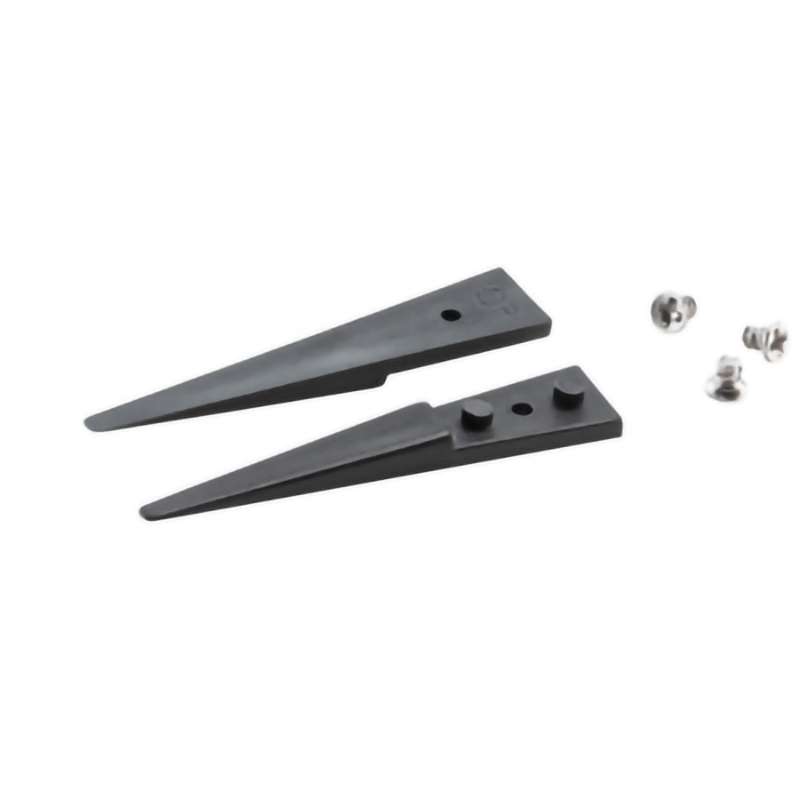 ESD Plastic Tips, Style 2A, Carbon PEEK Tips for 2ACPR.SA, Round, Flat, 1.6"